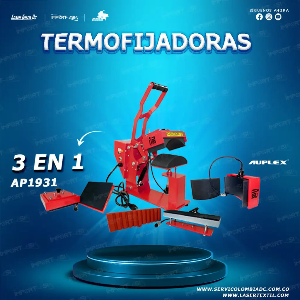 Termofijadora 3en1 AP1931 esfero gorra 12x12