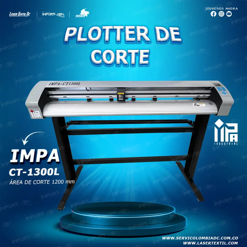 Plotter de corte IMPA Teneth CT1300L 