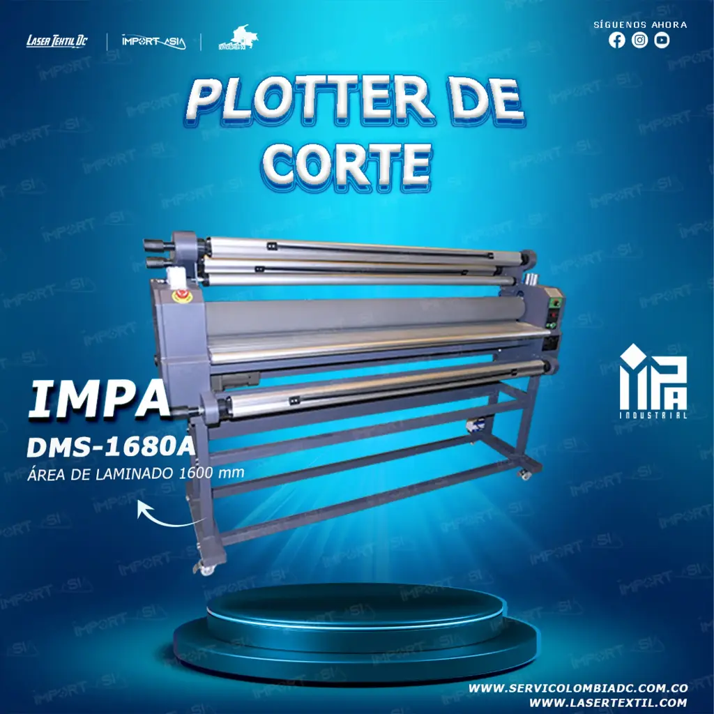 Laminadora semiautomatica DMS - 1680A