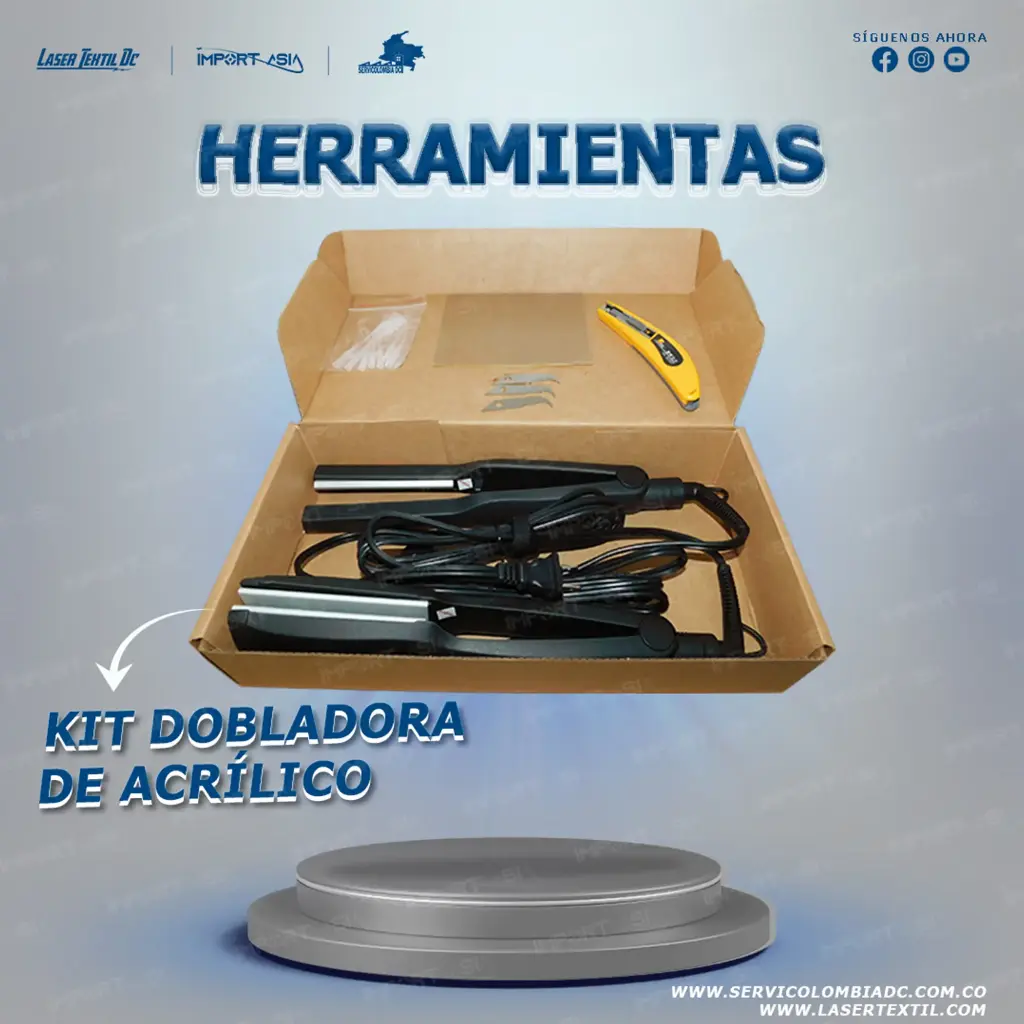 Kit de planchas para doblar acrílico