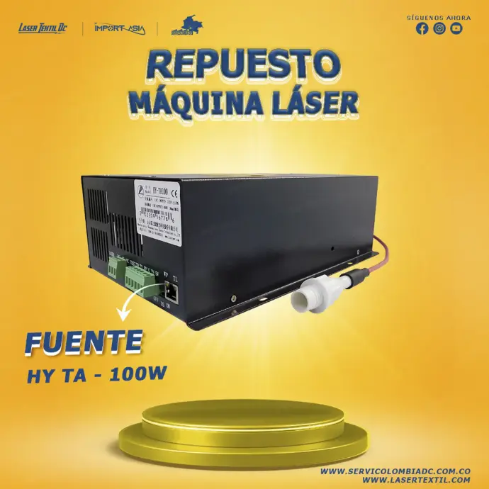 Fuente para máquina láser Co2 HY-TA 100W
