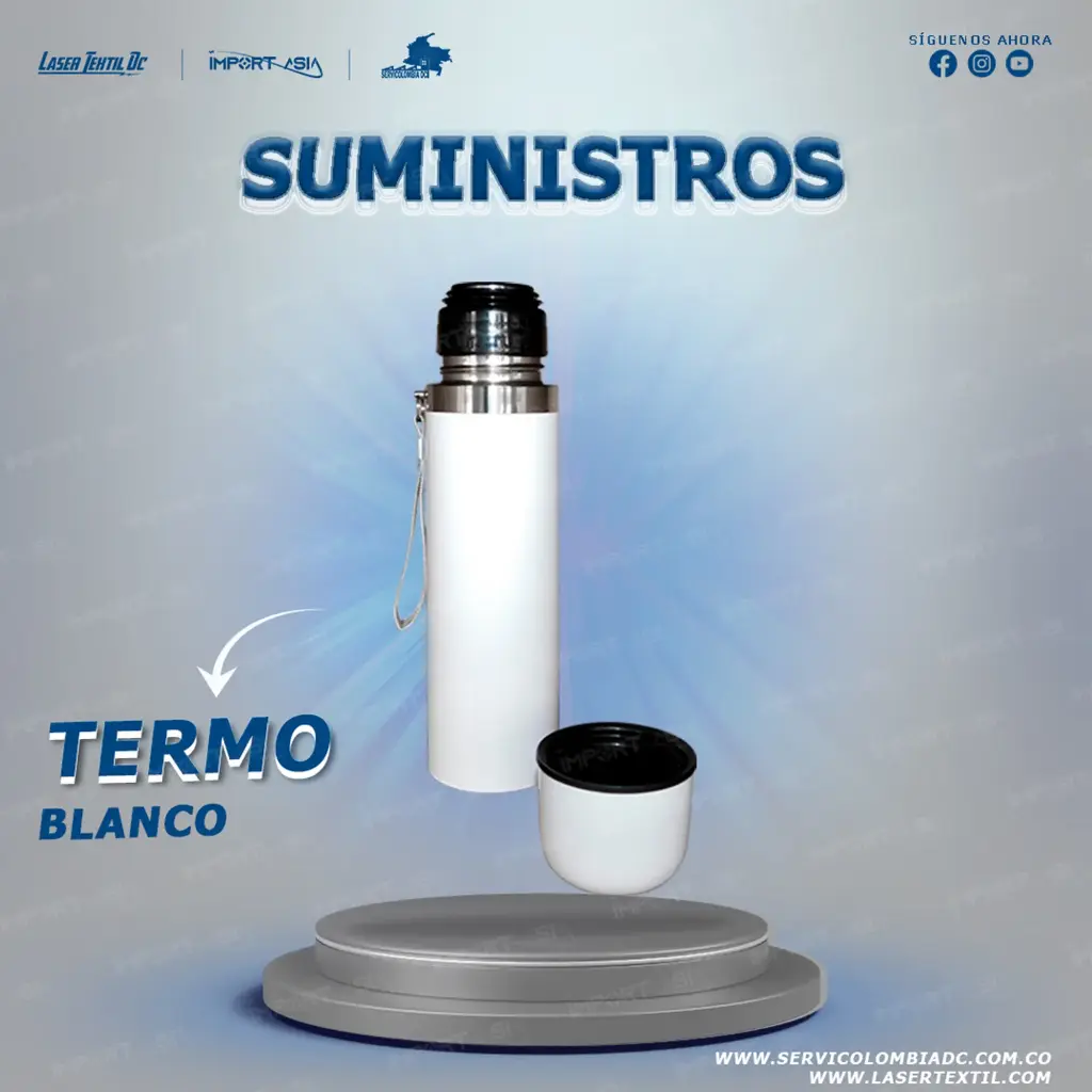 Termo bala metálico 500 ml sublimable