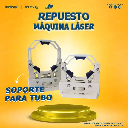 Soportes para tubo láser