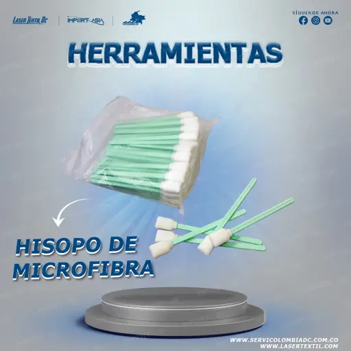 Hisopos de microfibra x50 unidades