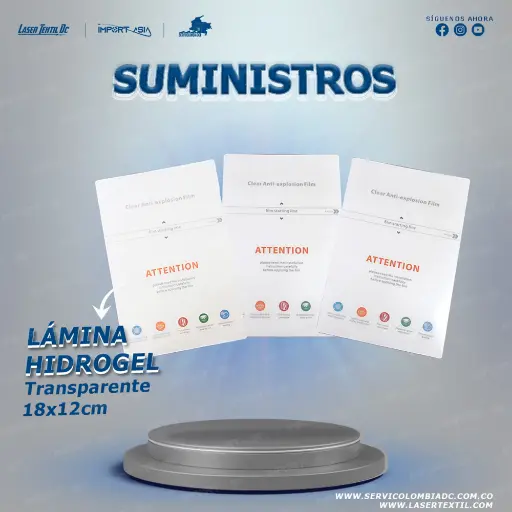 [TRANSPARENTE] Lámina de Hidrogel para protección de pantallas transparente