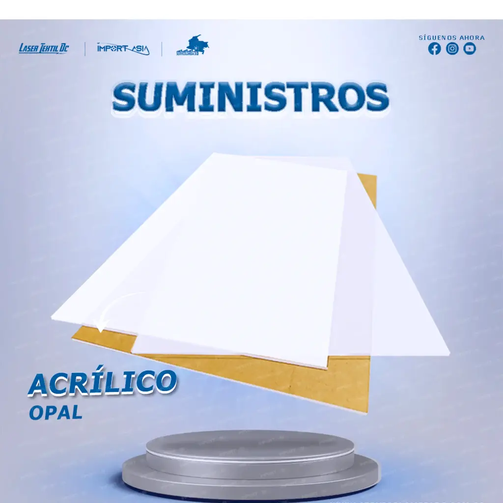 [OPAL3MM] Lámina de acrílico opal 3mm 1.85x1.25