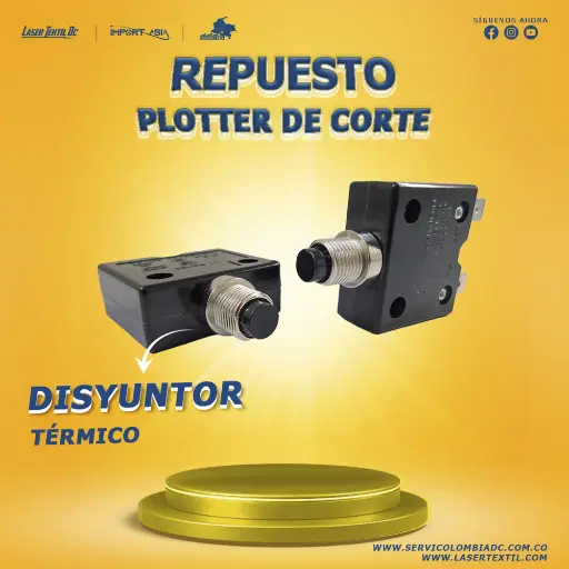 Disyuntor térmico para termofijadora 