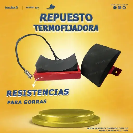 [RESISTGORRAS] Resistencia para termofijadora de gorras  110 v