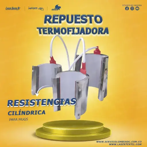 Resistencia cilíndrica de termofijadora mug 11oz,40oz,15oz