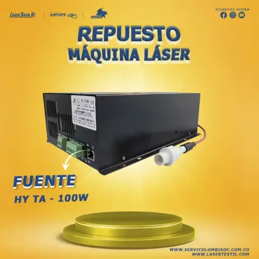 Fuente para máquina láser Co2 HY-TA 100 w / 220 v