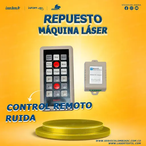 [CREMOTORUIDA] Control remoto para tarjeta Ruida 