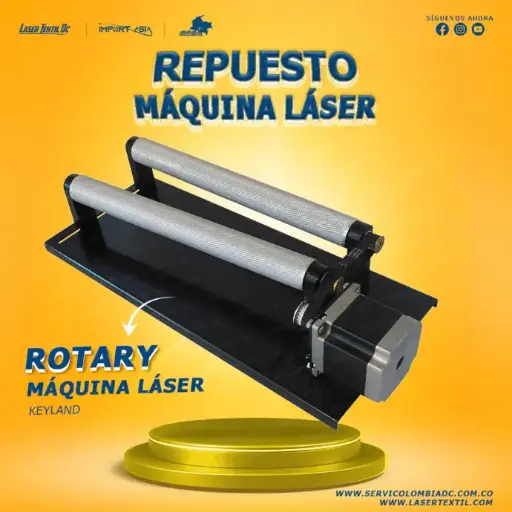 [ROTKEYLAND] Rotary para máquina láser Co2 Keyland