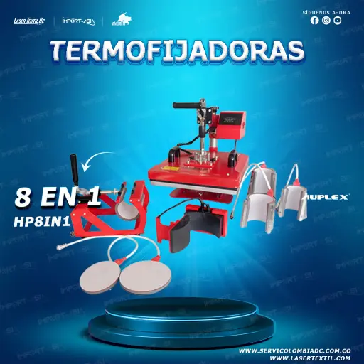 Termofijadora 8 en 1 Resistencias Intercambiables