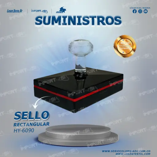 [HY-6090] Sello Rectangular HY-6090 (65mmx95mm)