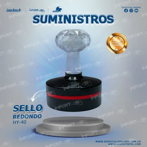 [HY-40] Sello Redondo HY-40 (45mm diámetro)