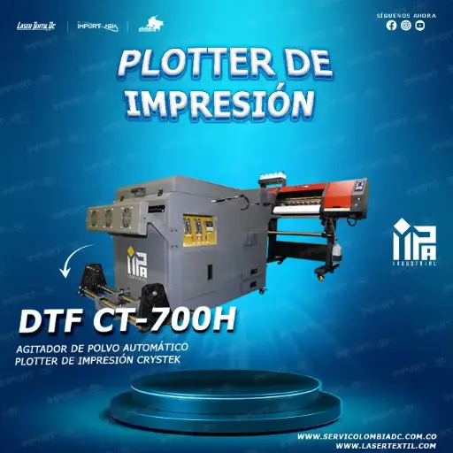 Maquina de impresion DTF CT400H doble cabezal i3200